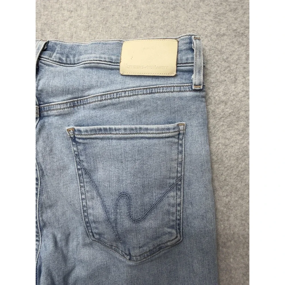 Citizens Of Humanity Isola Jeans Womens 31 Blue Mid Rise Stretch Bootcut Raw Hem - Picture 13 of 14